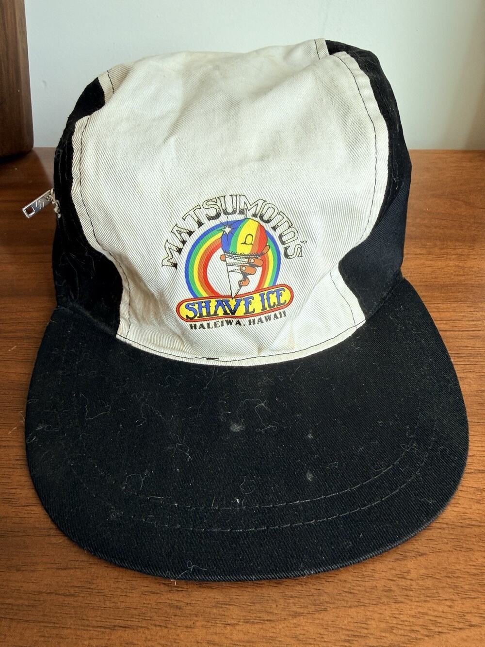 Vintage 80s Hawaii Matsumotto’s Shaved Ice Haleiwa Hawaii Cap Surf Hat W Zipper